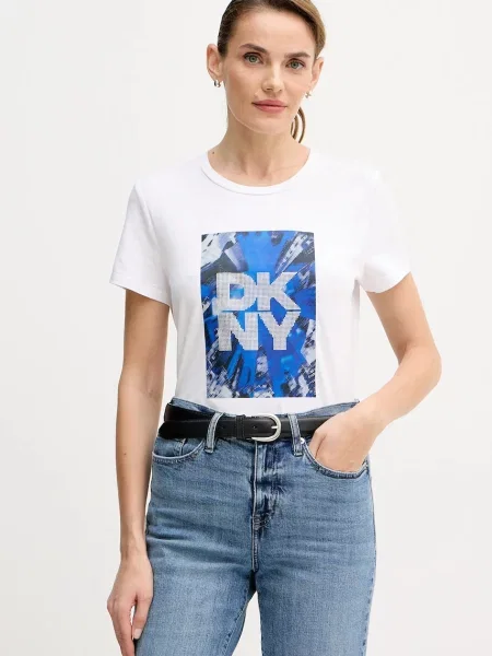 Pletený top Dkny bílý