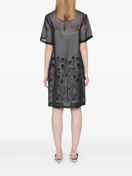 Rochie midi P.a.r.o.s.h. până la genunchi de costum negru