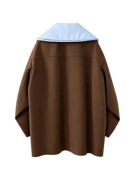 Apykaklė paltas N°21 ruda