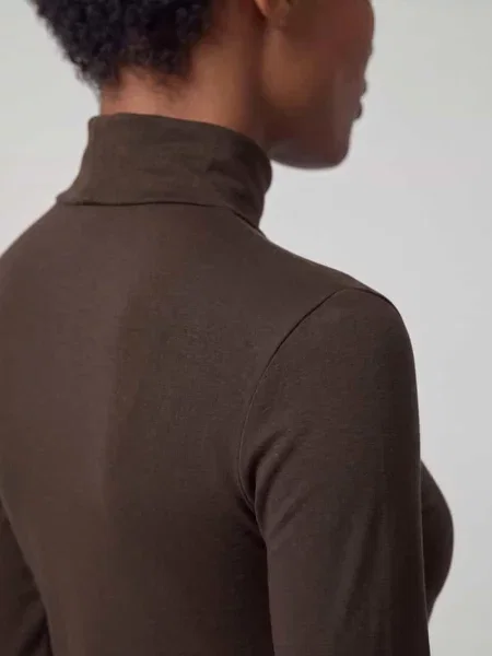 Sweter z golfem dżersej jakość S.oliver Red Label