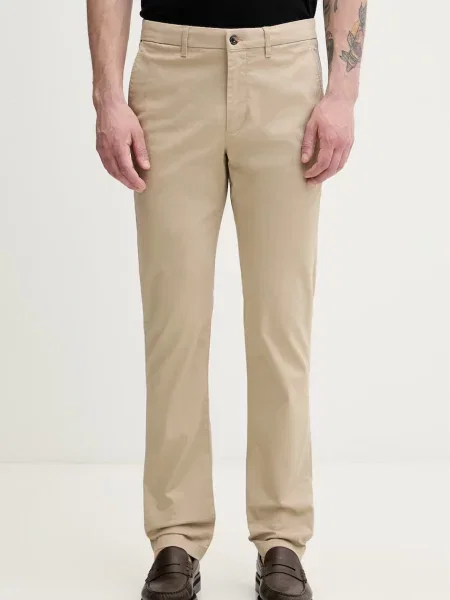 Tommy Hilfiger spodnie chinos z beżowe