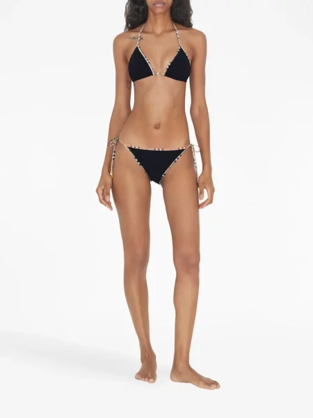 Bikini Burberry în carouri negru