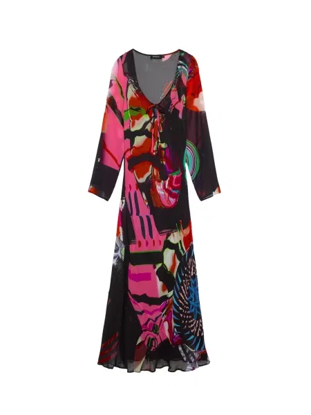 Desigual Φόρεμα M. C. Lacroix ανάμεικτα χρώματα μαύρο