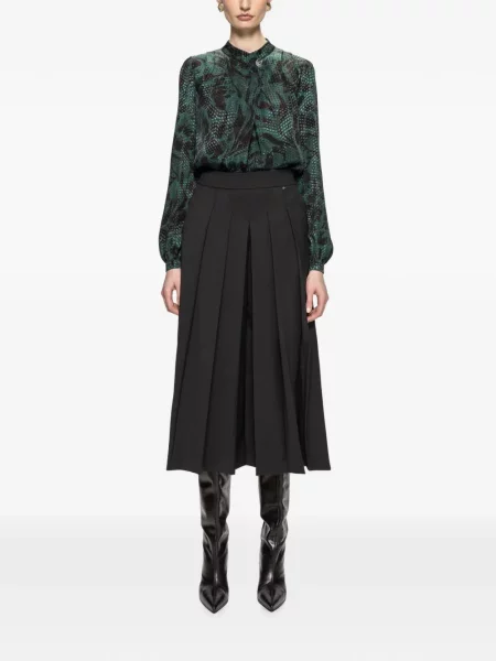 Top Nissa cu model floral cu imagine verde