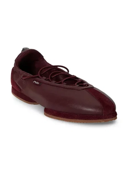 Polo Ralph Lauren NAPPA LTHR/ SUEDE-BLRNA baleriny skórzane
