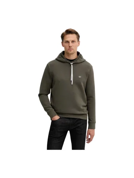 Bluza z kapturem Emporio Armani z kapturem zielona