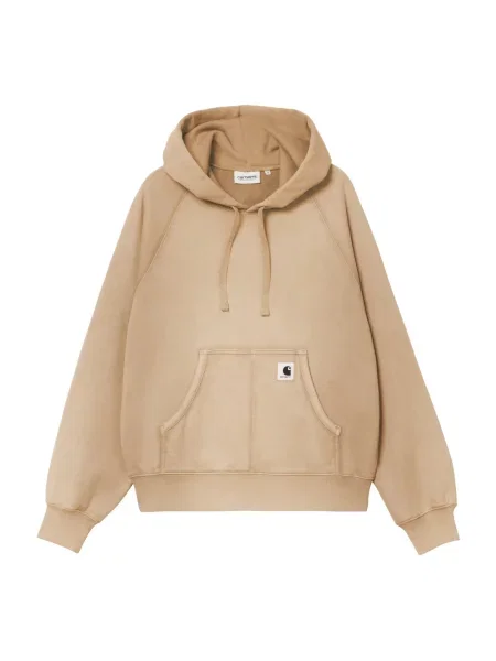 Bluza z kapturem Carhartt Wip z kapturem brązowa