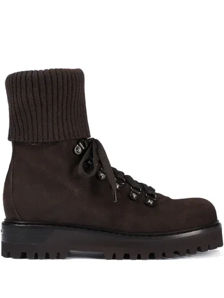 Cizme scurte Le Silla tricotate maro