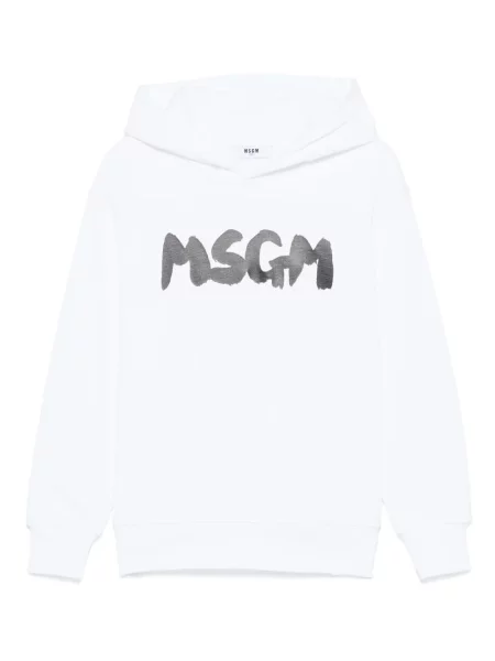 Bluza z kapturem dziecięca Msgm biała