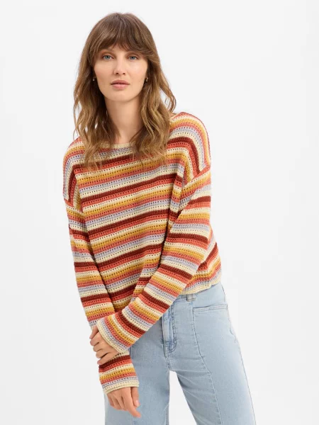 Dzianinowy sweter Drykorn czerwony