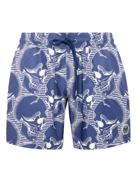 Kąpielówki Philipp Plein niebieskie