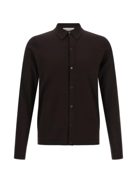 Lung tricou polo Larmeri Studio maro