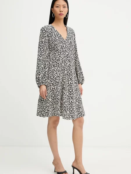 Weekend Max Mara rochie de mătase QUIZ negru