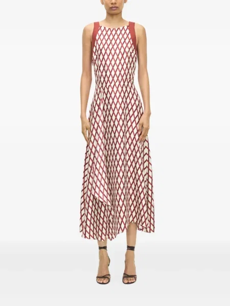 Rochie midi Adam Lippes roșu