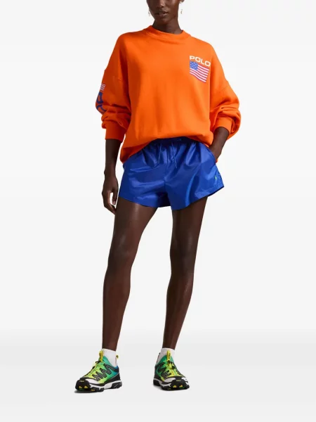Kostiumas marškinėliai Polo Ralph Lauren satininis iki kelių balta