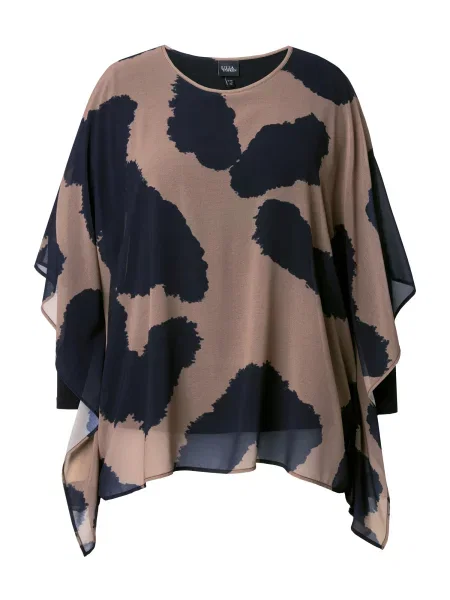 Ulla Popken Tunika čokoládová černá