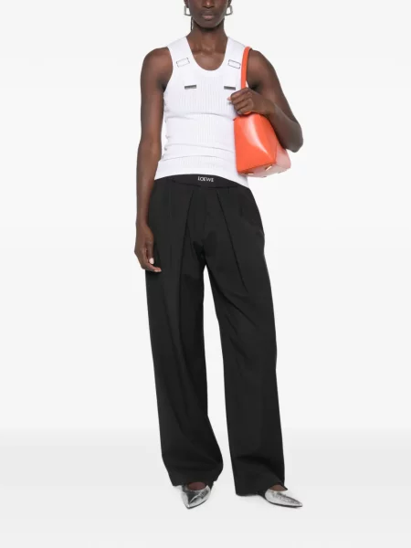 Pantaloni Loewe cu autograf negru