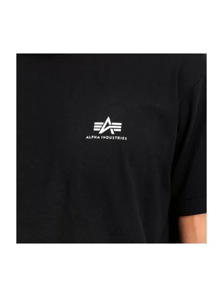ALPHA INDUSTRIES Majica crna bijela