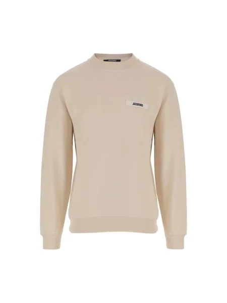 Bluza Jacquemus z logo beżowa