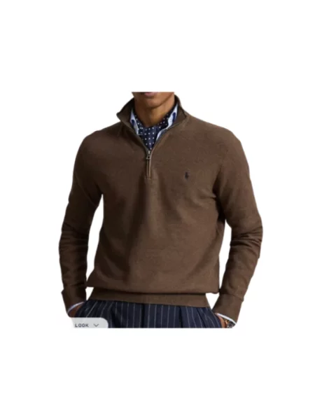 Sweter Polo Ralph Lauren brązowy