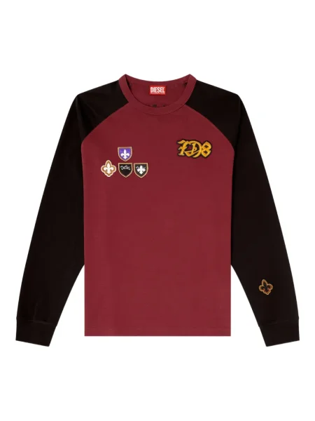 Tricou Diesel lung roșu