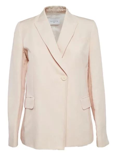 Długa marynarka Sandro różowa