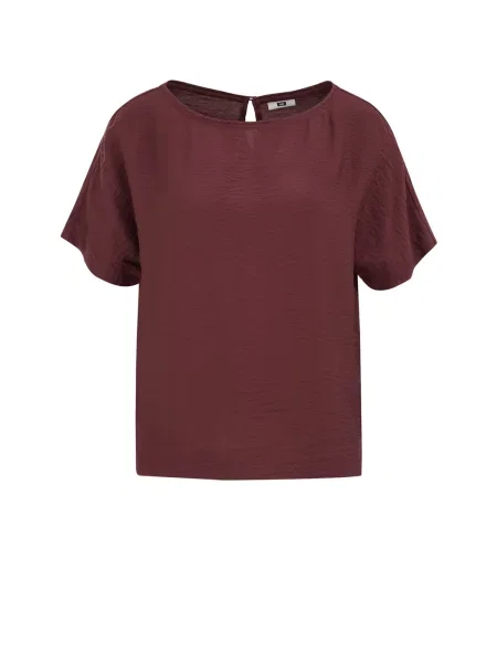 WE Fashion Tricou bordeaux roșu