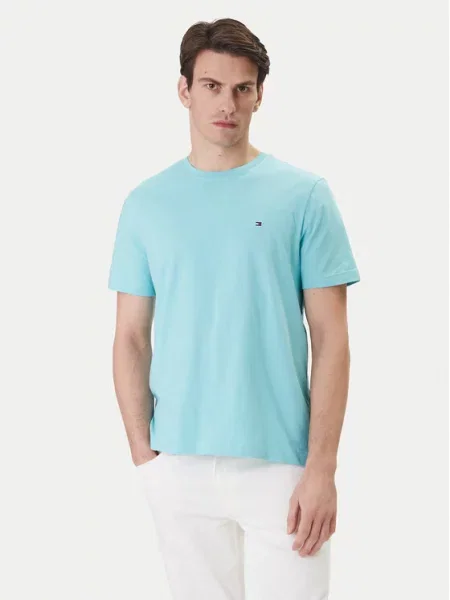 Tommy Hilfiger T-Shirt Ess Seasonal Τυρκουάζ