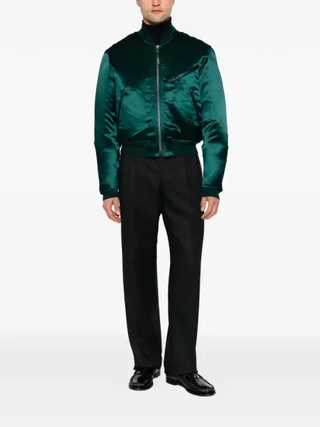 Ριγέ παντελόνι Emporio Armani μαύρο