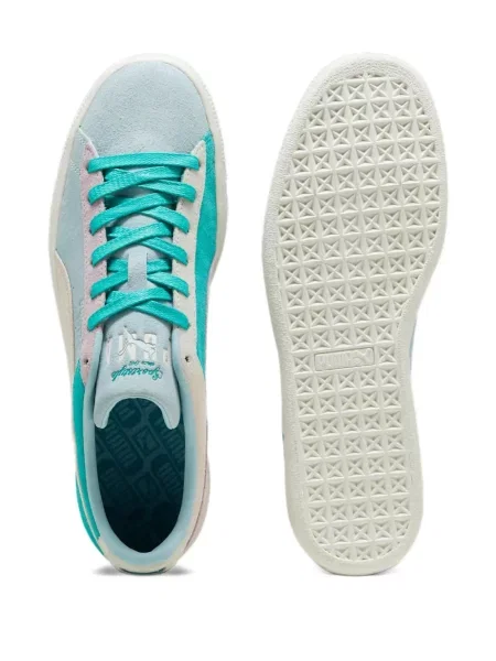Sneakerși Puma Suede din piele de căprioară alb
