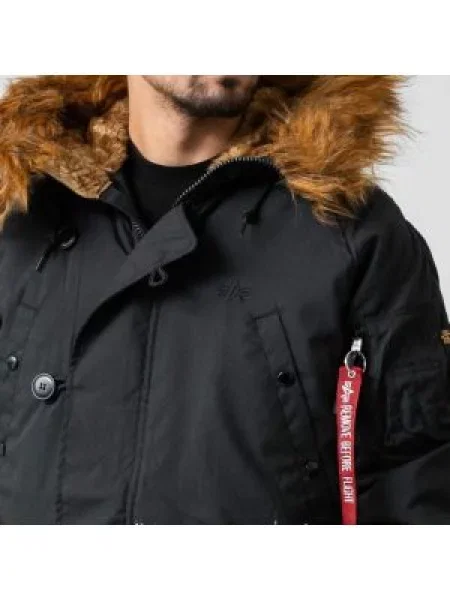 Μπουφάν Alpha Industries Explorer Black M μαύρο