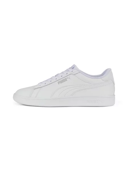 PUMA Młodzieżowe skórzane sneakersy Smash Buty biały