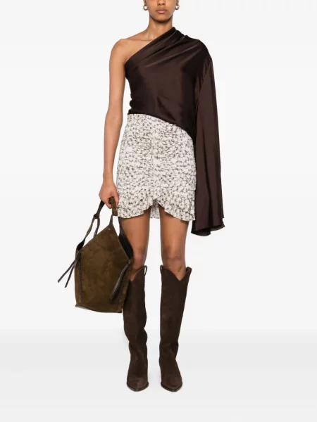 Fusta mini Isabel Marant alb