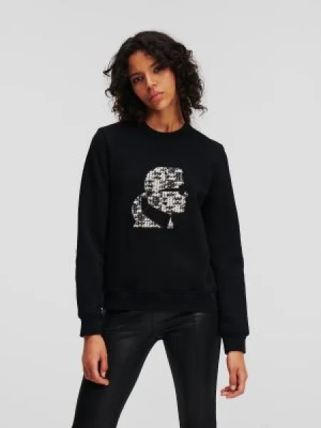 Karl Lagerfeld Hanorac boucle karl negru