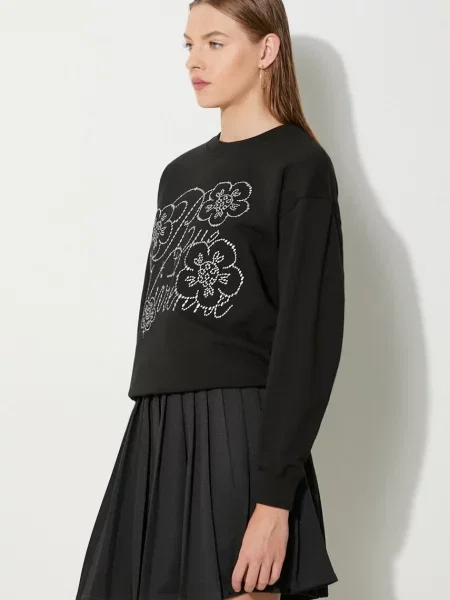 Классический свитер Kenzo с аппликацией черный