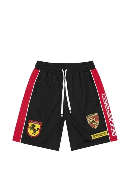 Pantaloni scurți Godspeed plasă cu autograf negru
