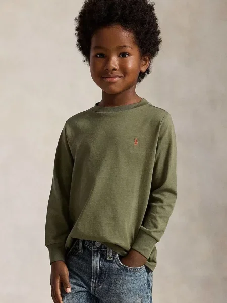 Polo Ralph Lauren tričko s dlhým rukávom detské zelená