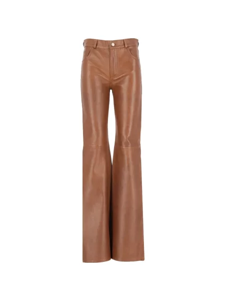 Pantaloni Haikure din piele maro