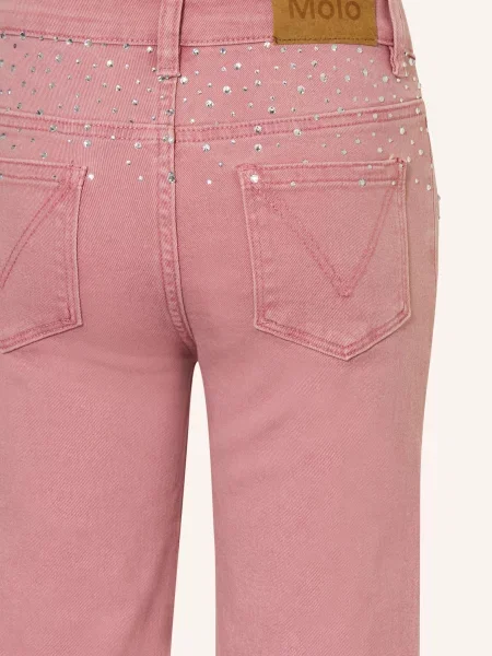 Molo Dżinsy Asta Z Kamieniami Ozdobnymi rosa