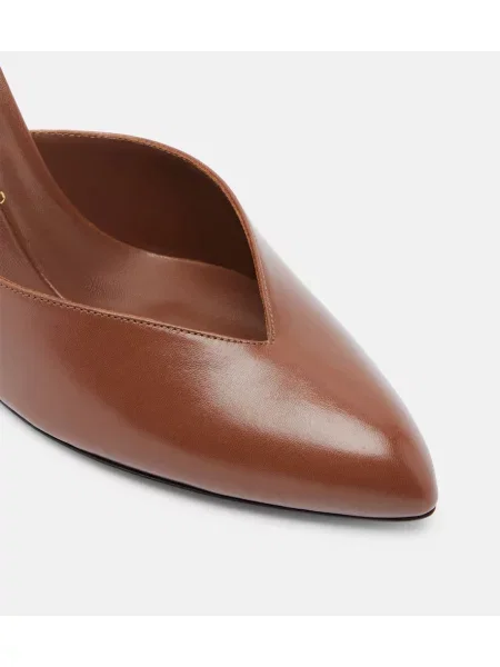 Papuci tip mules Herbert Levine din piele maro