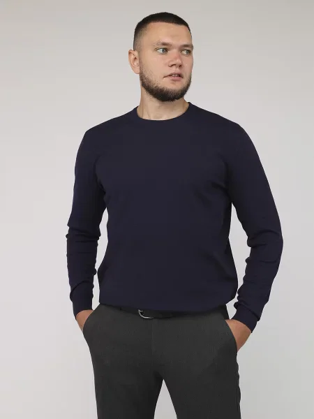 Джемпер YUKI темно-синій віскоза/поліестер синій