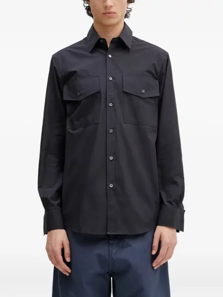 Cămașă Paul Smith lungă albastru