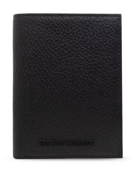 Portofel Emporio Armani cu autograf negru