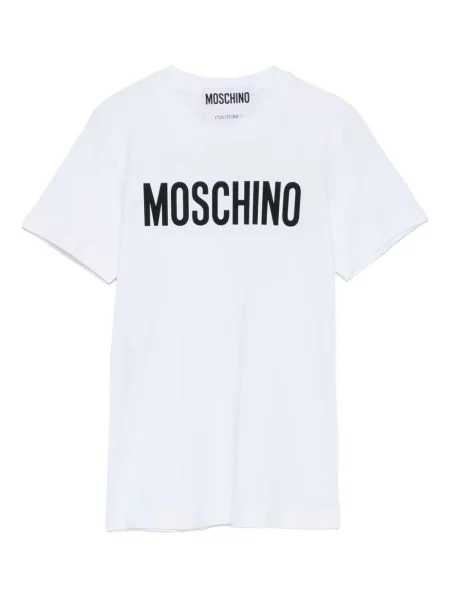 Koszulka Moschino z nadrukiem biała