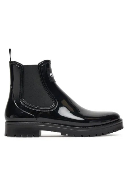 Gumicsizma HUGO Tabita Rain Bootie fekete