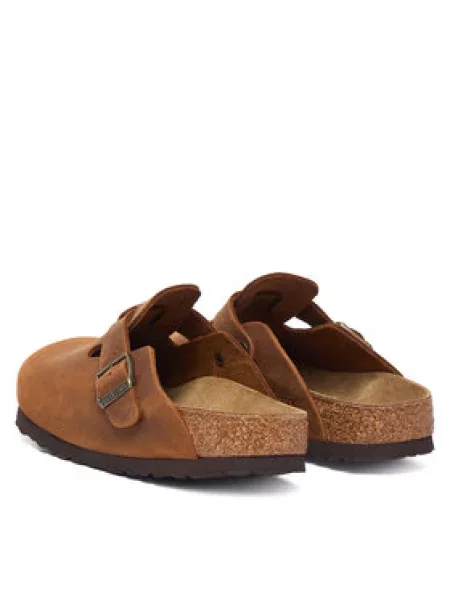 BIRKENSTOCK Boston LEOI Úzke žabky v koňakovej farbe hnedá