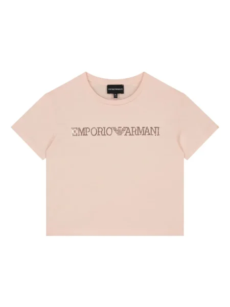 Koszulka dziecięca Emporio Armani różowa