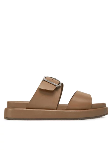 Klapki Barbour brązowe