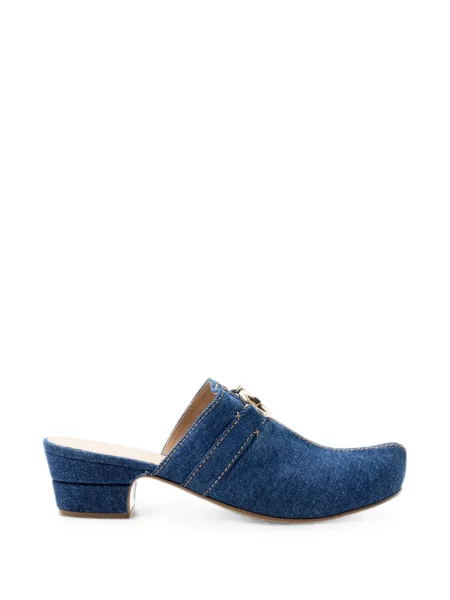 Papuci tip mules Ferragamo albastru