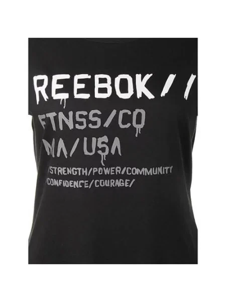 Koszulka sportowa Reebok Wor C Com Tee czarna